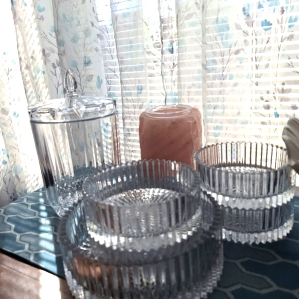 Mikasa Hostess Diamond Fire Cut Crystal Bowl